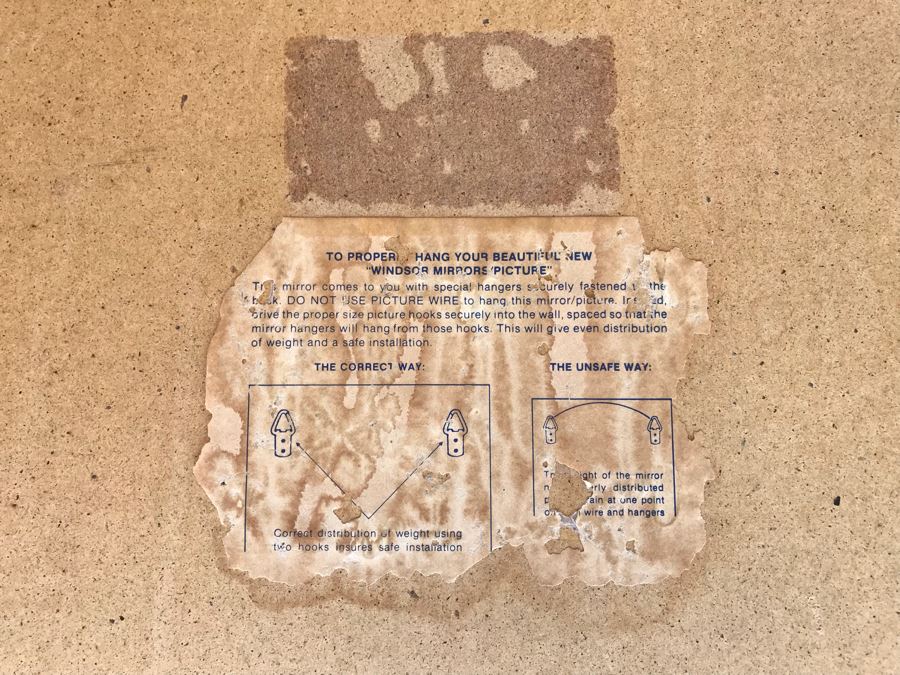 JUST ADDED - Mid-Century Gold Tone Mirror 25.5' X 41' [Photo 9]