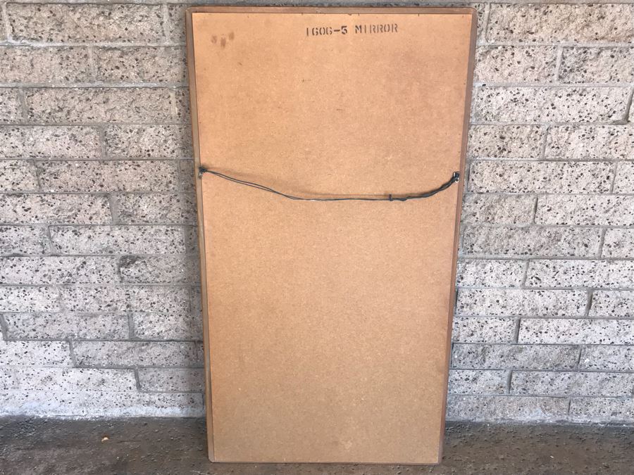 JUST ADDED - Mid-Century Walnut Wall Mirror 28.5' X 52.5' [Photo 4]