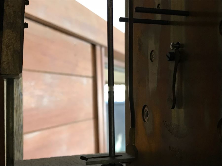 Stunning Arts & Crafts Carved Wooden Grandfather Case Clock With D.G.M.S. Clock Movement - Was Working May Need Servicing [Photo 26]