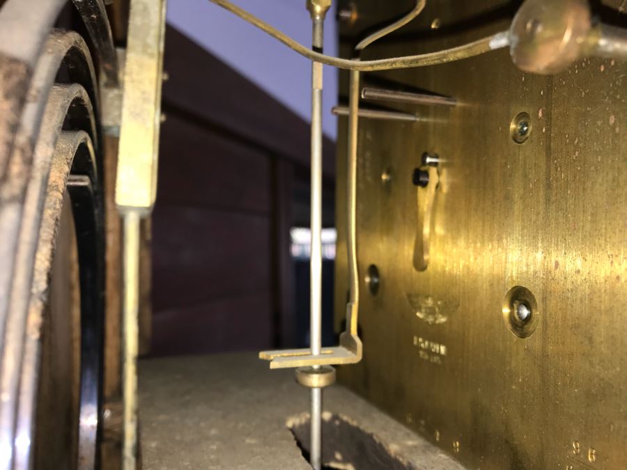 Stunning Arts & Crafts Carved Wooden Grandfather Case Clock With D.G.M.S. Clock Movement - Was Working May Need Servicing [Photo 24]