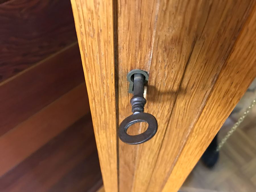 Stunning Arts & Crafts Carved Wooden Grandfather Case Clock With D.G.M.S. Clock Movement - Was Working May Need Servicing [Photo 8]