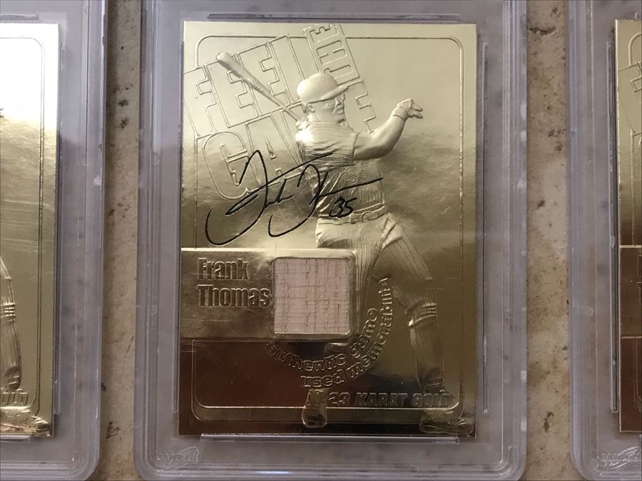 (3) Graded 10 Baseball Cards Frank Thomas Game-Used Bat Cards [Photo 4]