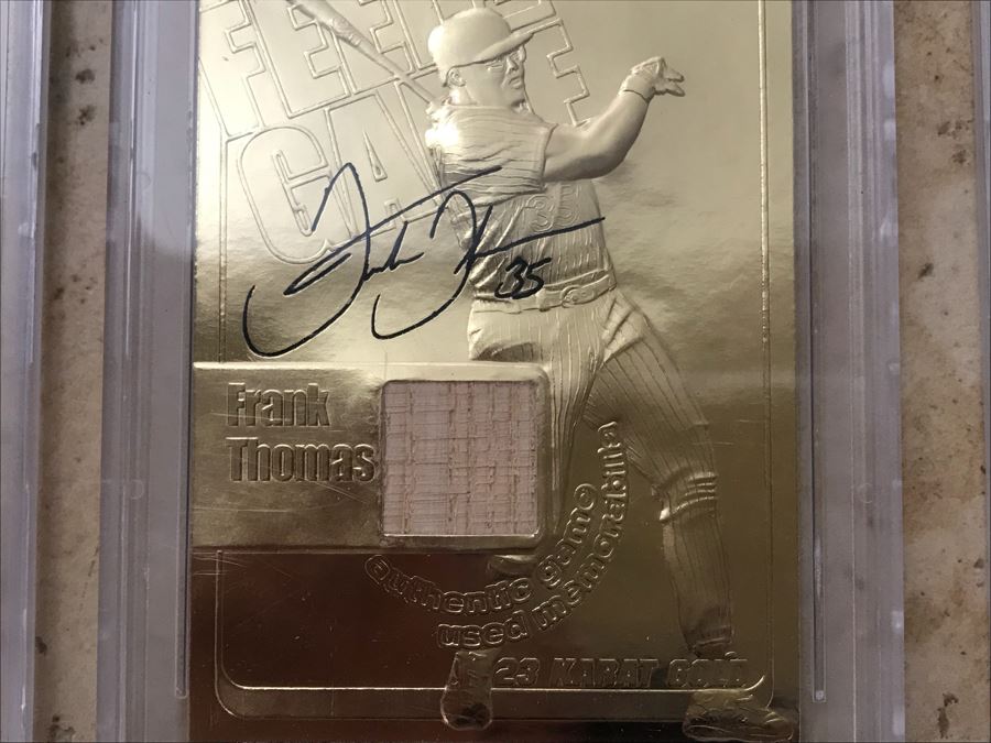 (3) Graded 10 Baseball Cards Frank Thomas Game-Used Bat Cards [Photo 5]