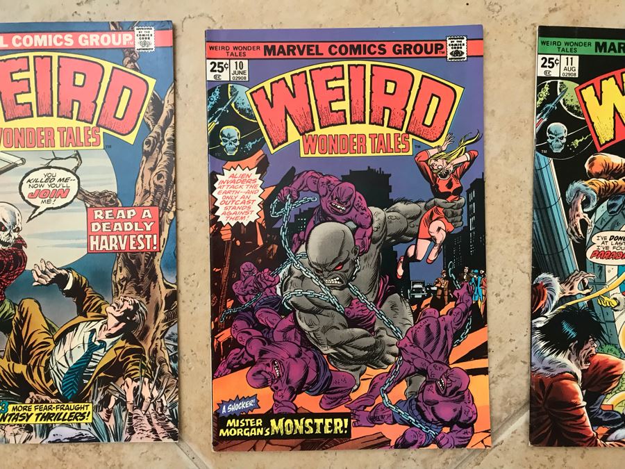 (8) Vintage Comic Books: Marvel DC Comics Werewolf By Night, Weird Wonder Tales, Weird Adventure Comics, Unexpected [Photo 5]