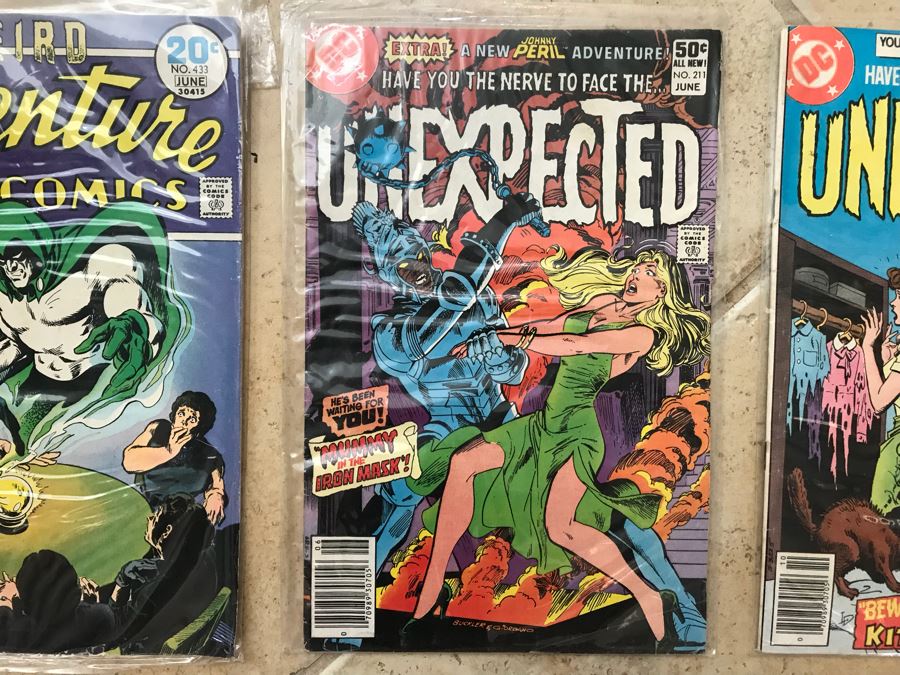 (8) Vintage Comic Books: Marvel DC Comics Werewolf By Night, Weird Wonder Tales, Weird Adventure Comics, Unexpected [Photo 9]