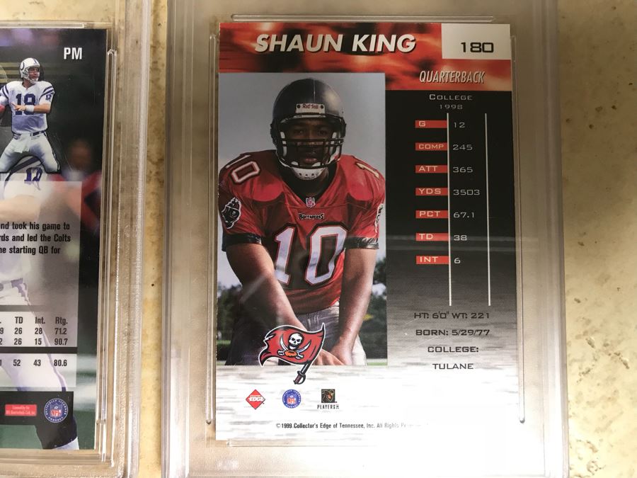 Graded 10 Football Cards: Peyton Manning And Shaun King Rookie Card [Photo 10]