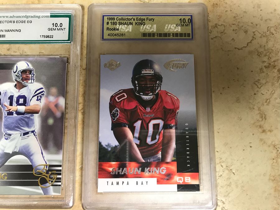 Graded 10 Football Cards: Peyton Manning And Shaun King Rookie Card [Photo 5]