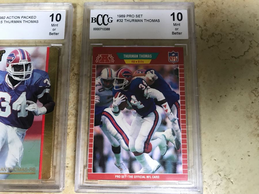 Graded 10 Football Cards Thurman Thomas [Photo 4]