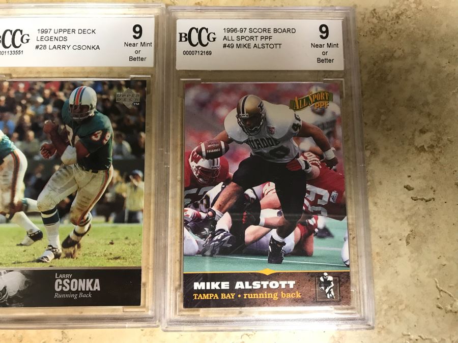 Graded 9.5 Football Card Dan Marino 3Q, Graded 9 Football Cards: Brian Griese, Larry Csonka And Mike Alstott [Photo 9]