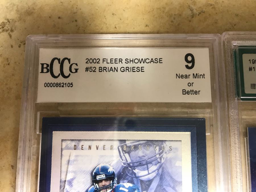 Graded 9.5 Football Card Dan Marino 3Q, Graded 9 Football Cards: Brian Griese, Larry Csonka And Mike Alstott [Photo 6]