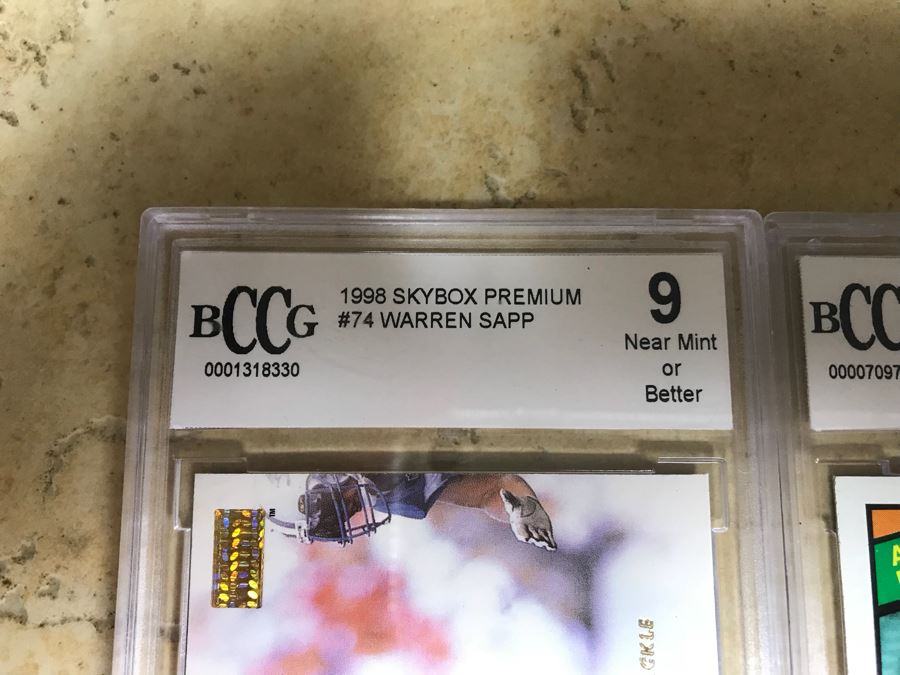 Graded 9 Football Cards: Warren Sapp, Anthony Munoz And Rod Woodson [Photo 3]