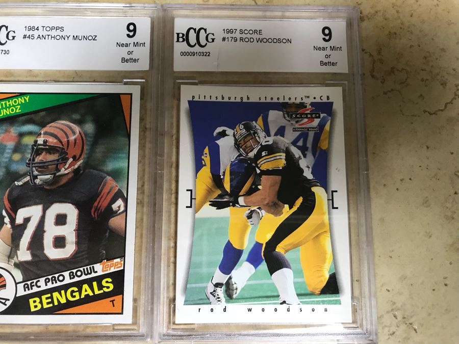 Graded 9 Football Cards: Warren Sapp, Anthony Munoz And Rod Woodson [Photo 6]