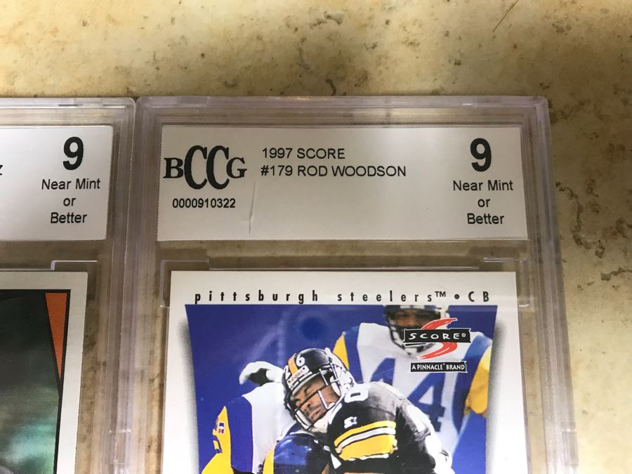 Graded 9 Football Cards: Warren Sapp, Anthony Munoz And Rod Woodson [Photo 7]