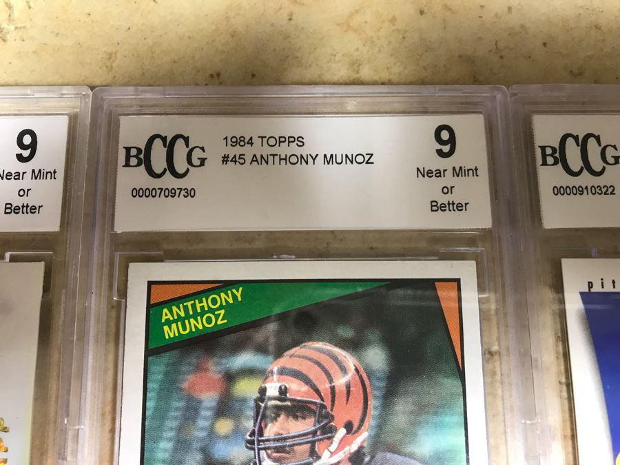 Graded 9 Football Cards: Warren Sapp, Anthony Munoz And Rod Woodson [Photo 5]