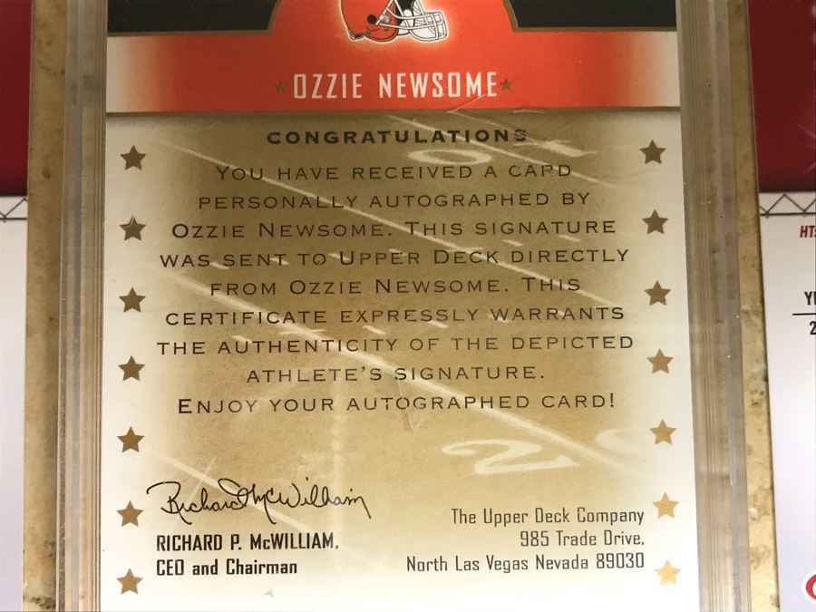 Signed Football Cards: Shaun Chapas, Ozzie Newsome And Kyle Rudolph [Photo 10]