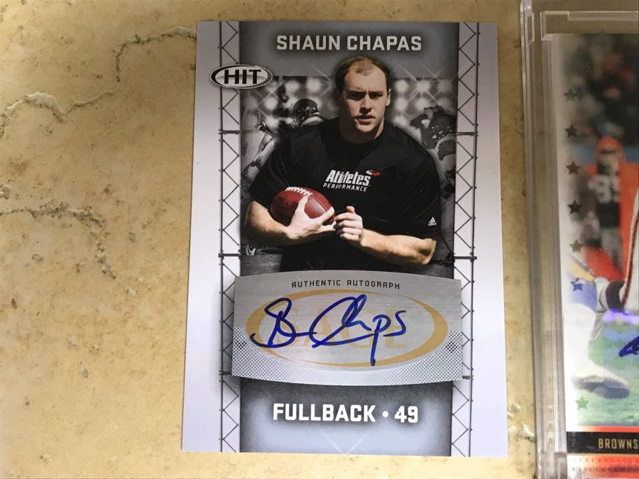 Signed Football Cards: Shaun Chapas, Ozzie Newsome And Kyle Rudolph [Photo 6]