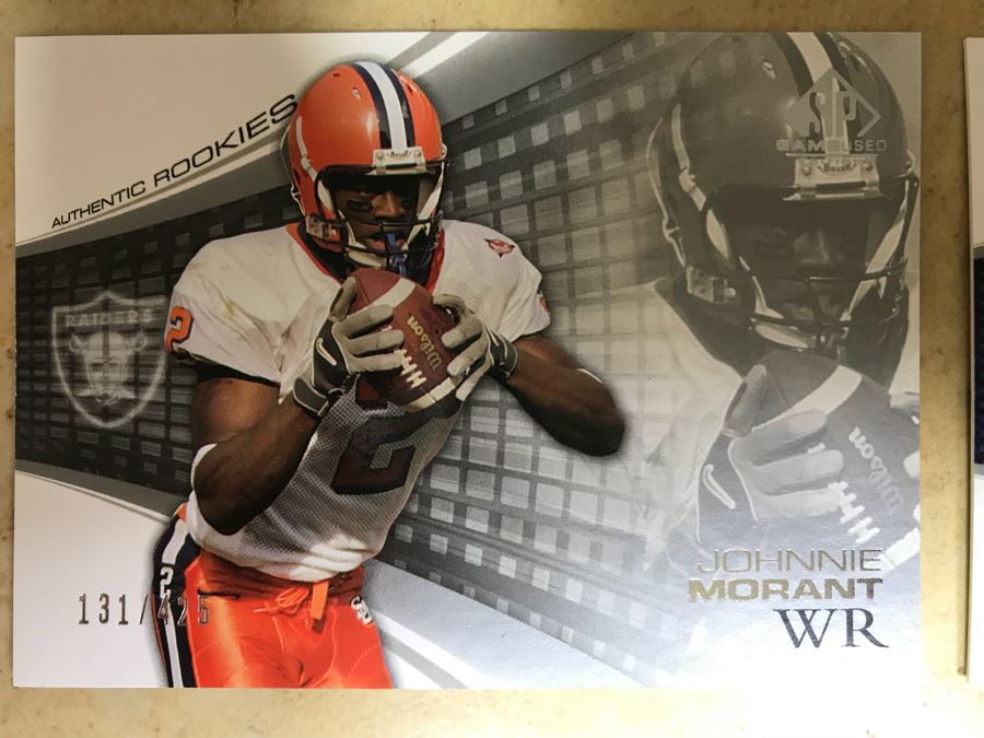 (6) Rookie Football Cards: Roy Williams, Devery Henderson, Kellen Winslow Jr., William Joseph, Justin Griffith, And Johnnie Morant [Photo 7]