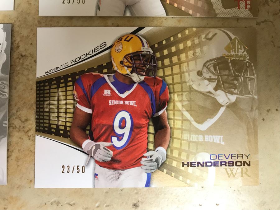 (6) Rookie Football Cards: Roy Williams, Devery Henderson, Kellen Winslow Jr., William Joseph, Justin Griffith, And Johnnie Morant [Photo 3]