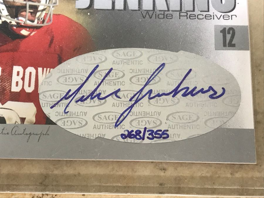 (4) SAGE Signed Football Cards: P. K. Sam, Devard Darling, J. T. O'Sullivan And Michael Jenkins [Photo 4]