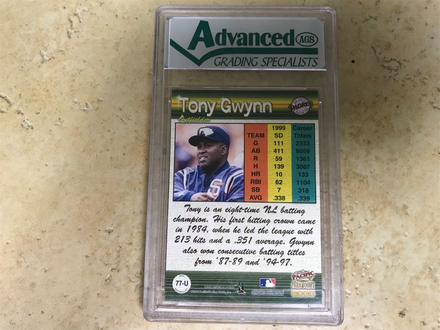 2000 Paramount Update Graded 10 Baseball Card Tony Gwynn [Photo 6]