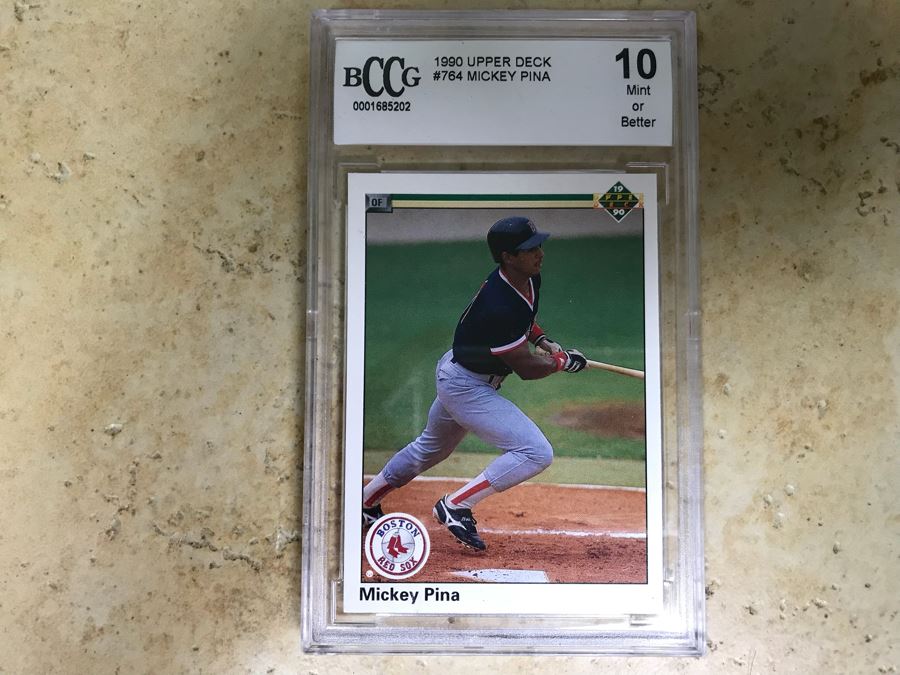 1990 Upper Deck Graded 10 Baseball Card Mickey Pina