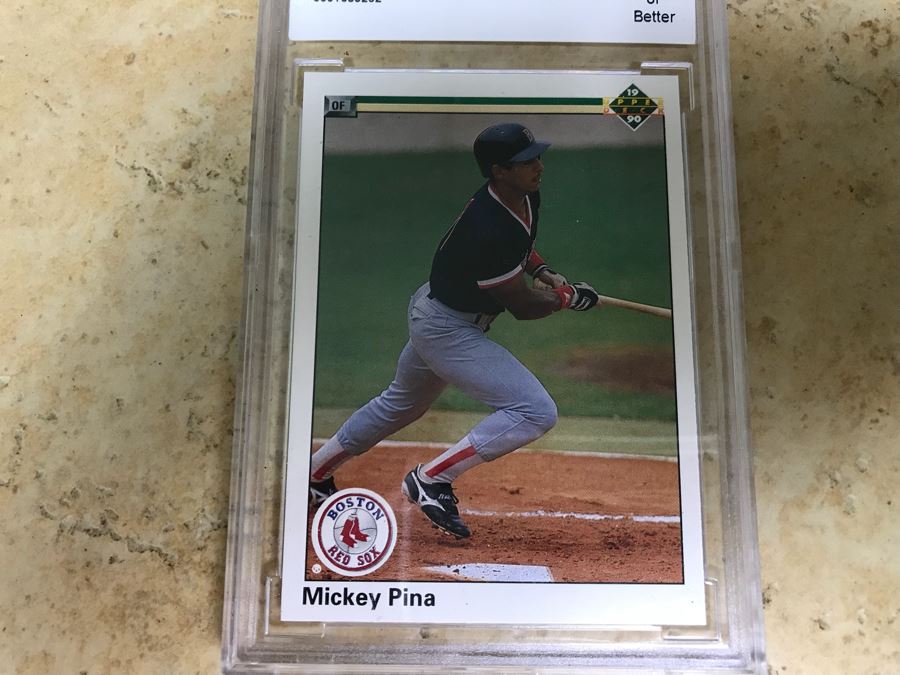 1990 Upper Deck Graded 10 Baseball Card Mickey Pina [Photo 2]