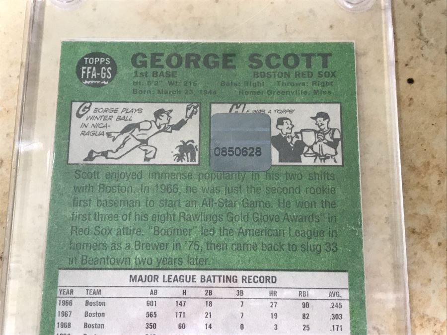 Topps 2004 Signed Baseball Card George Scott [Photo 6]