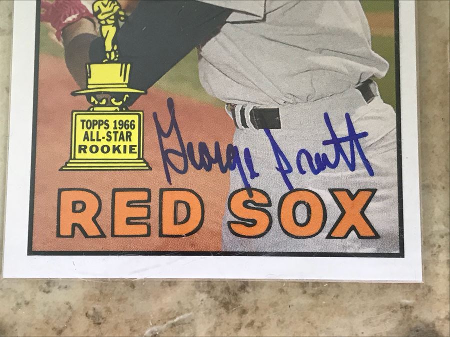 Topps 2004 Signed Baseball Card George Scott [Photo 3]