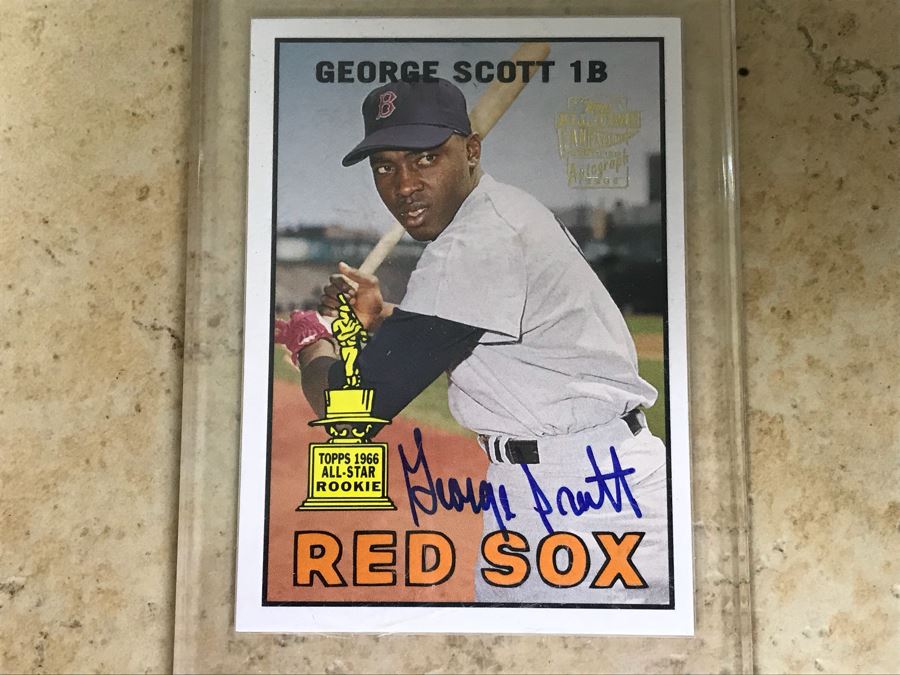 Topps 2004 Signed Baseball Card George Scott [Photo 2]