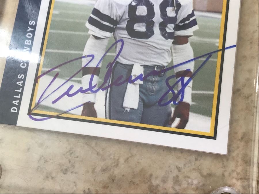 2004 Topps Signed Football Card Drew Pearson [Photo 3]