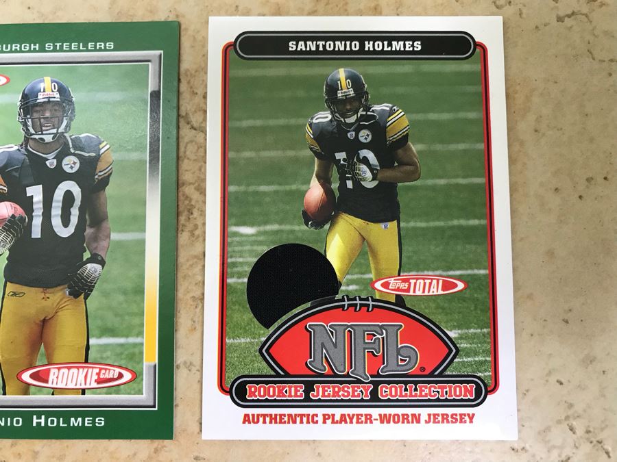 Pair Of 2006 Topps Football Cards Santonio Holmes [Photo 3]