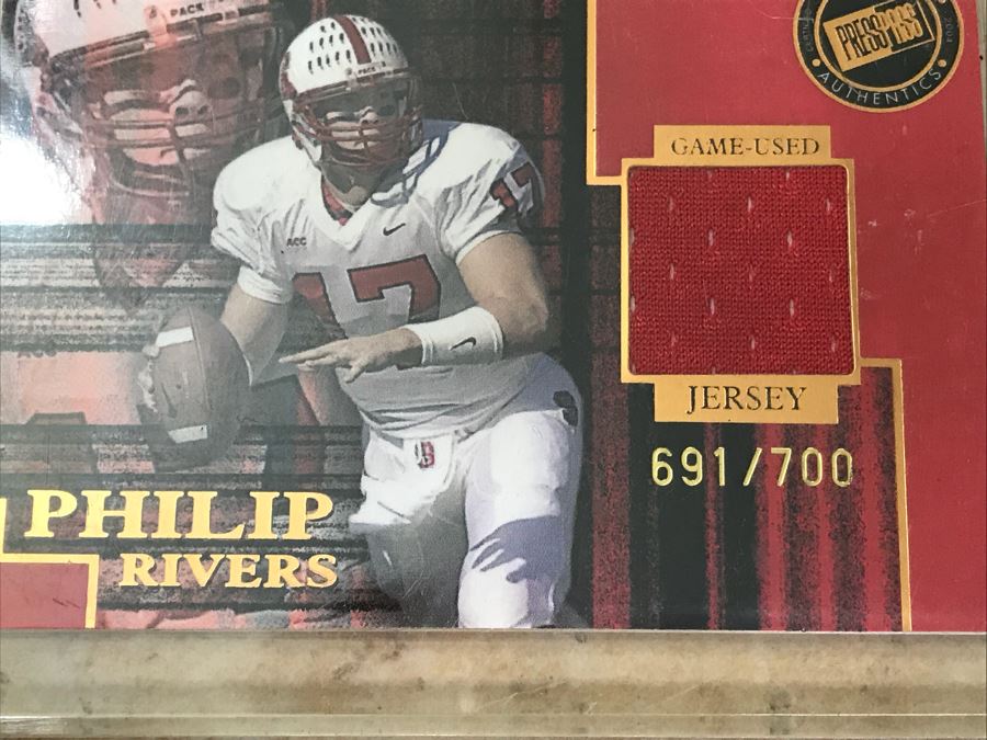 Press Pass 2004 Game-Used College  Jersey Card Philip Rivers Limited Edition [Photo 3]