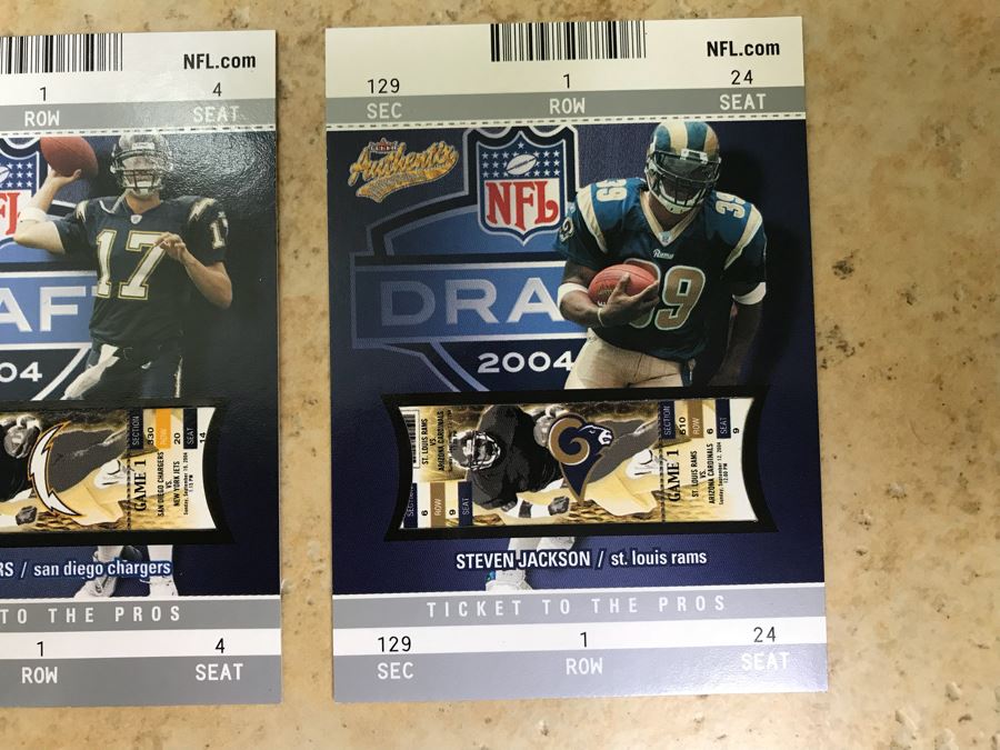 Fleer 2004 Limited Edition Football Cards Philip Rivers And Steven Jackson [Photo 3]