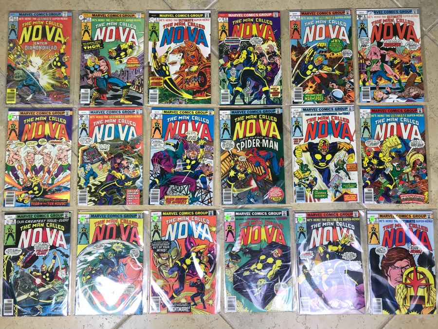 (16) Vintage Marvel The Man Called NOVA Comic Books