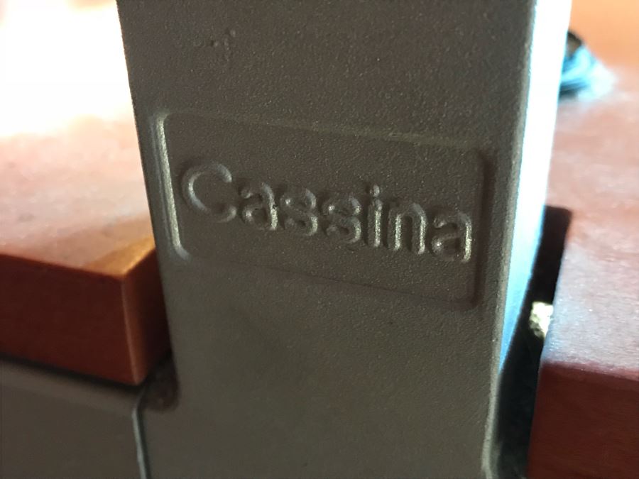 Cassina Italian Queen Size Modern Bed With Attached Nightstands [Photo 2]