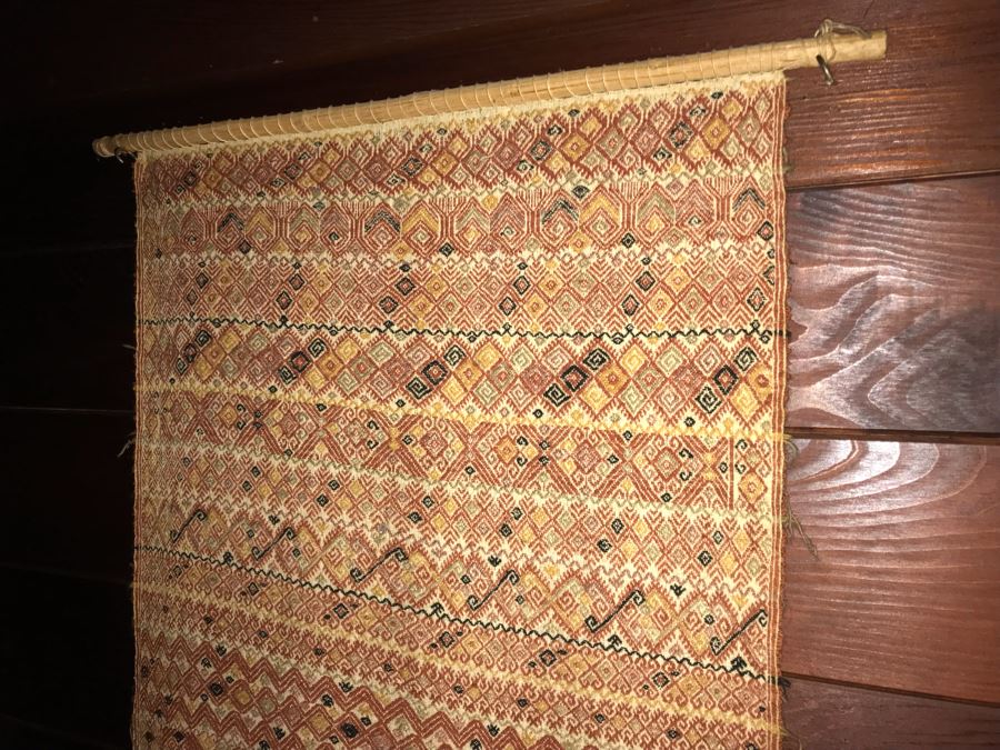 Luchetik Woven Textile Wall Hanging From Highland Chiapas Mexico With Book [Photo 6]