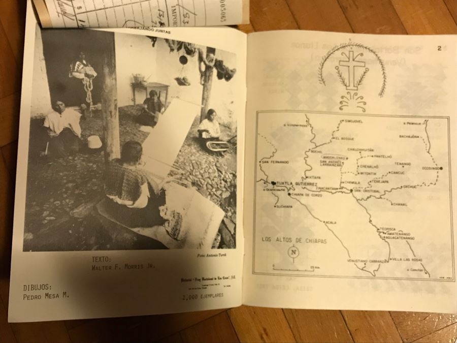 Luchetik Woven Textile Wall Hanging From Highland Chiapas Mexico With Book [Photo 7]