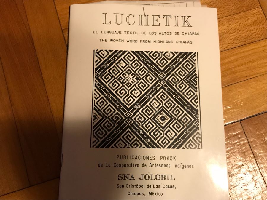 Luchetik Woven Textile Wall Hanging From Highland Chiapas Mexico With Book [Photo 2]