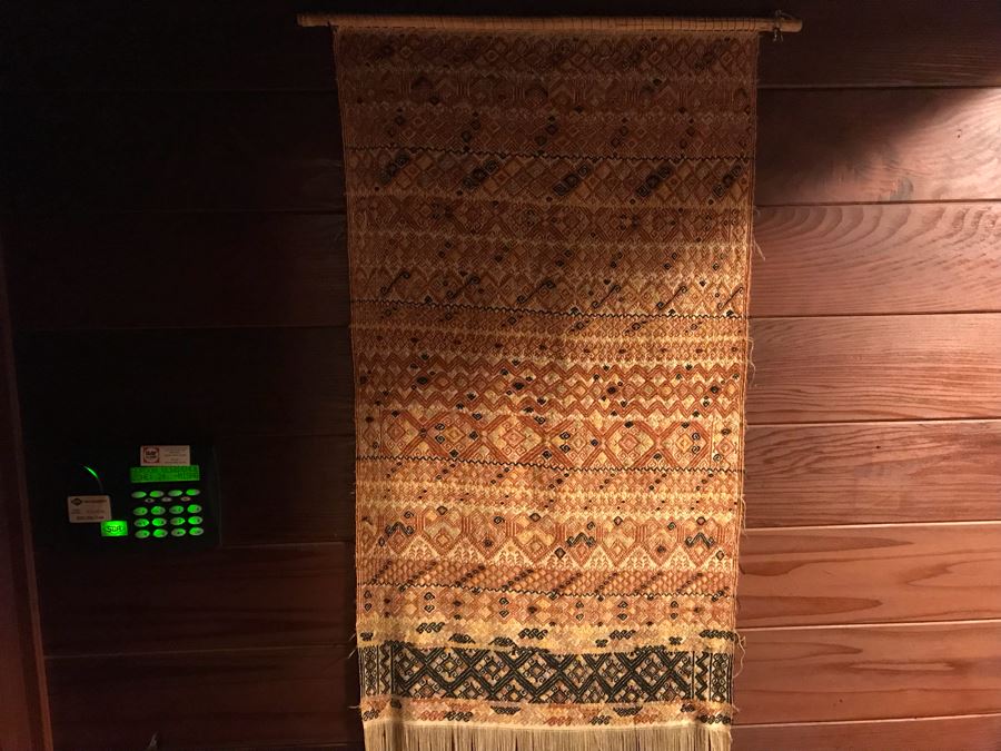 Luchetik Woven Textile Wall Hanging From Highland Chiapas Mexico With Book [Photo 3]