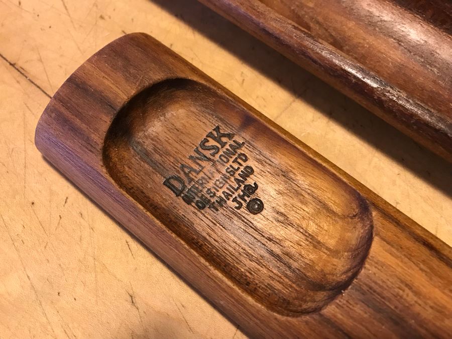Various Native American Baskets With Pair Of DANSK Teak Mid-Century Modern Salad Servers [Photo 24]
