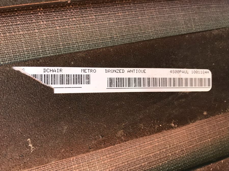 High End Metal Outdoor Patio Round Table With (4) Metal Chairs DChair Metro Bronzed Antique 4S00Paul [Photo 8]