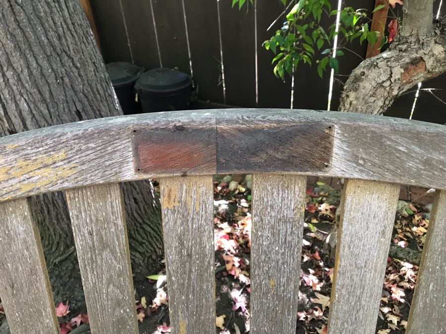 Nice Outdoor Teak Wooden Bench [Photo 5]