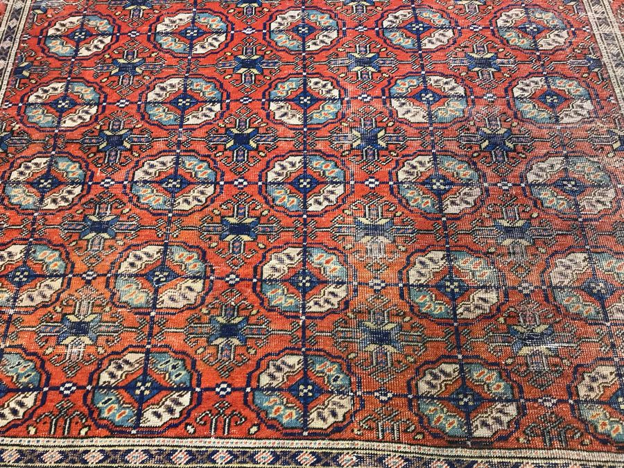 Vintage Hand Knotted Persian Rug 7'1' X 4'9'  [Photo 4]