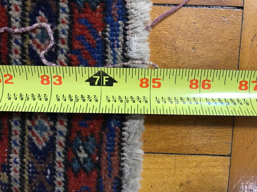 Vintage Hand Knotted Persian Rug 7'1' X 4'9'  [Photo 12]