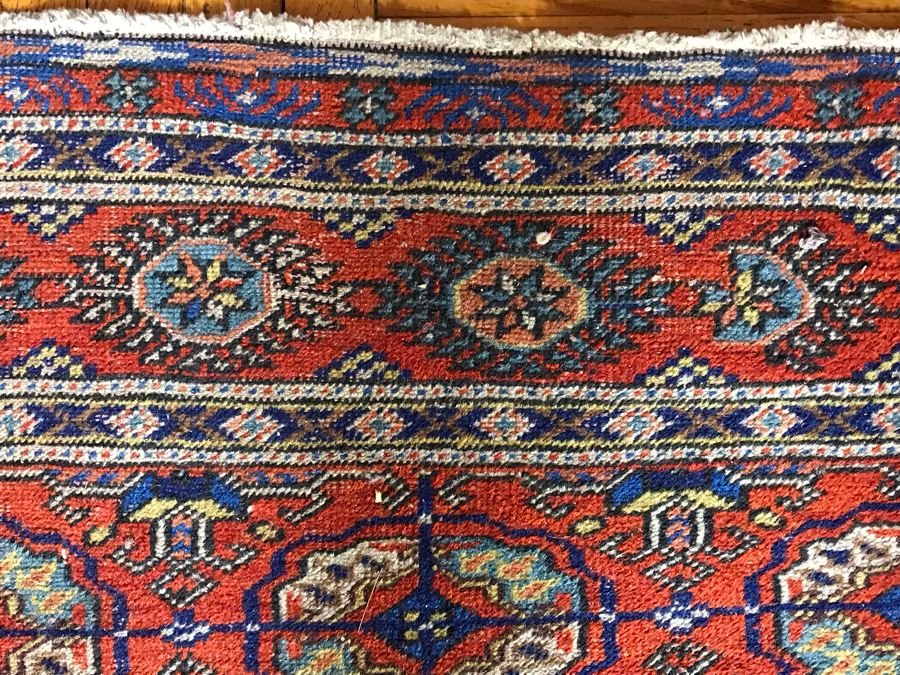 Vintage Hand Knotted Persian Rug 7'1' X 4'9'  [Photo 7]