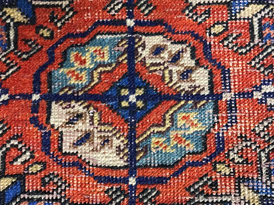 Vintage Hand Knotted Persian Rug 7'1' X 4'9'  [Photo 5]