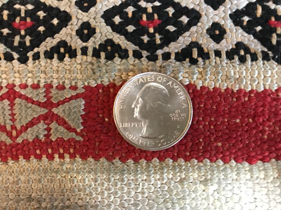 Vintage Hand Knotted Wool Rug With Intricate Geometric Patterns 6' 8' X 3' 7' [Photo 11]