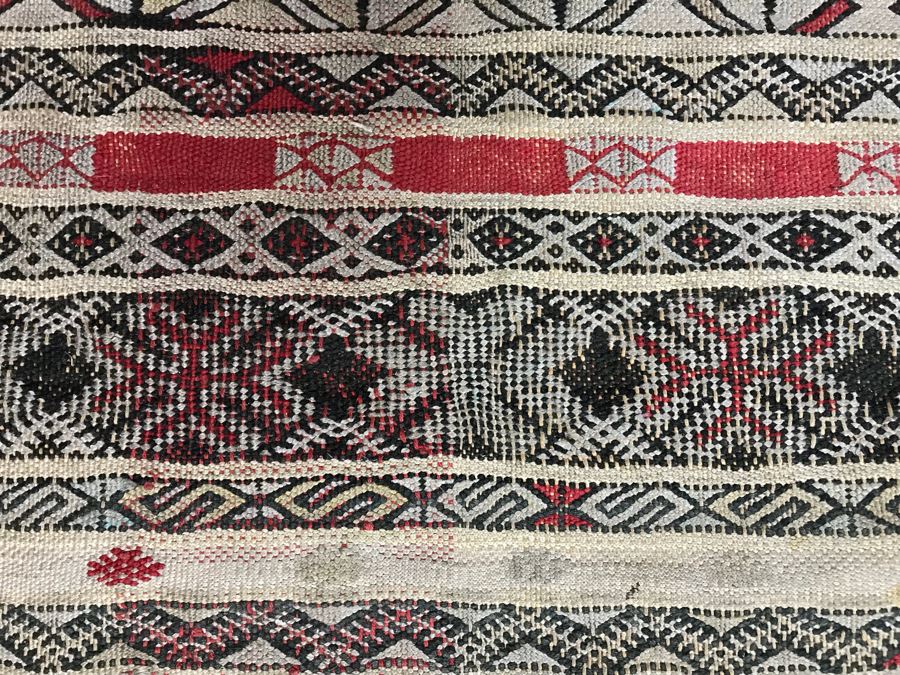 Vintage Hand Knotted Wool Rug With Intricate Geometric Patterns 6' 8' X 3' 7' [Photo 6]