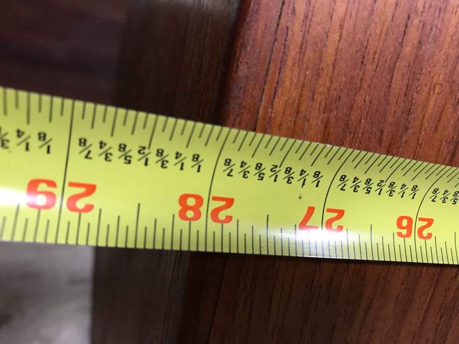 Wooden Coffee Table Base With Oval 3/4' Glass Top 28'W X 18'D X 18'H  [Photo 8]