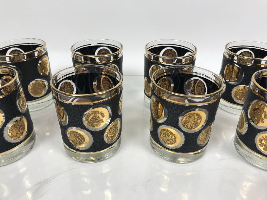 (8) Vintage Mid-Century Barware Glasses [Photo 2]